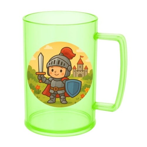 Caneca de Chopp Infantil Personalizada Cavaleiro Medieval