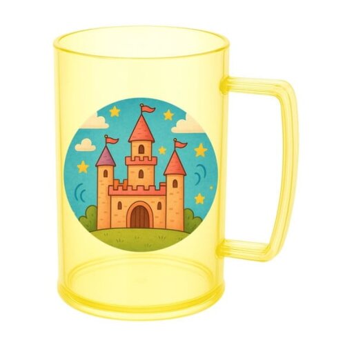 Caneca de Chopp Infantil Personalizada Castelo Encantado