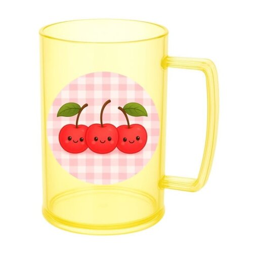 Caneca de Chopp Infantil Personalizada Cerejinha
