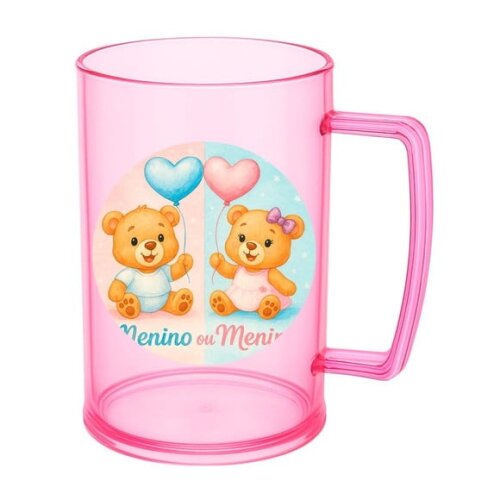 Caneca de Chopp Infantil Personalizada Chá de Revelação