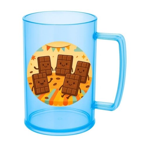 Caneca de Chopp Infantil Personalizada Chocolates