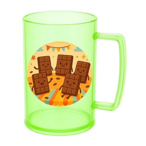 Caneca de Chopp Infantil Personalizada Chocolates