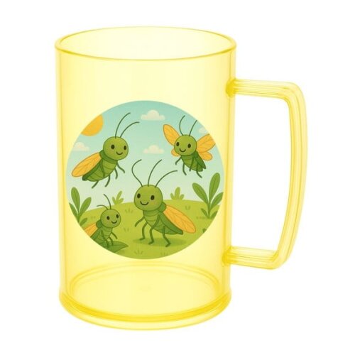 Caneca de Chopp Infantil Personalizada Cigarras