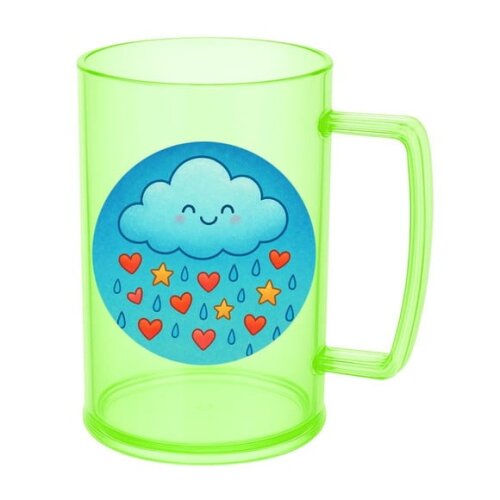 Caneca de Chopp Infantil Personalizada Chuva de Bênçãos