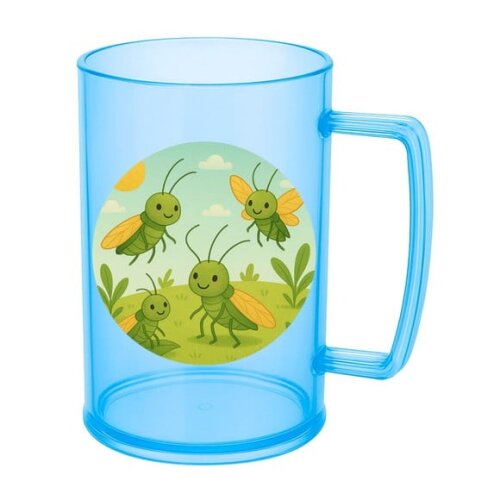 Caneca de Chopp Infantil Personalizada Cigarras
