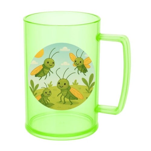 Caneca de Chopp Infantil Personalizada Cigarras