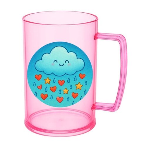 Caneca de Chopp Infantil Personalizada Chuva de Bênçãos