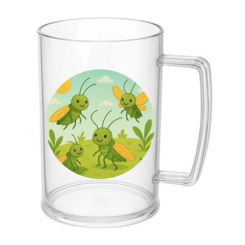 Caneca de Chopp Infantil Personalizada Cigarras