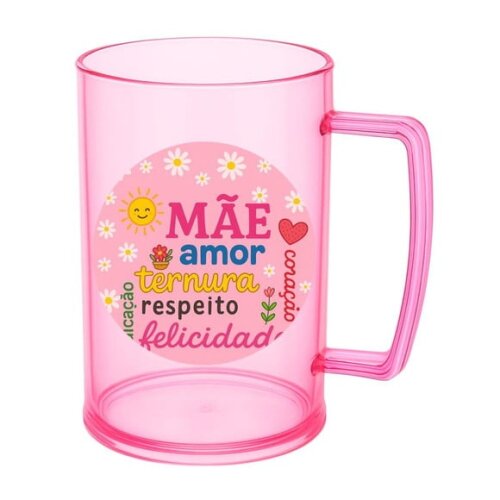 Caneca de Chopp Infantil Personalizada Dia das Mães