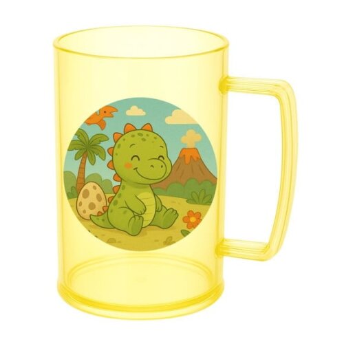 Caneca de Chopp Infantil Personalizada Dinossauro Baby