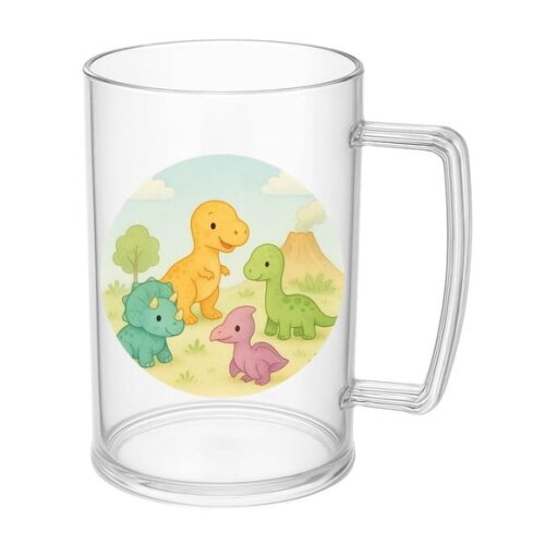 Caneca de Chopp Infantil Personalizada Dinossauros Baby