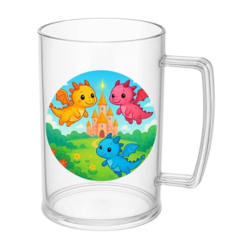 Caneca de Chopp Infantil Personalizada Dragões