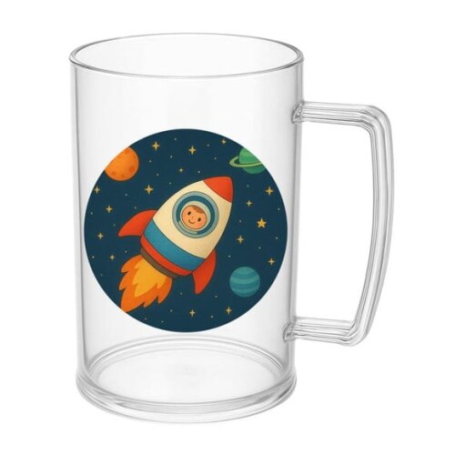 Caneca de Chopp Infantil Personalizada Espaço Sideral