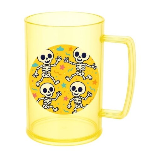 Caneca de Chopp Infantil Personalizada Esqueletinhos Kids