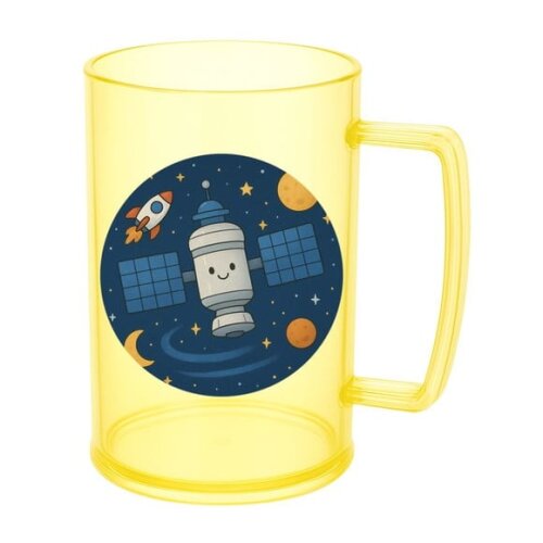Caneca de Chopp Infantil Personalizada Estação Espacial
