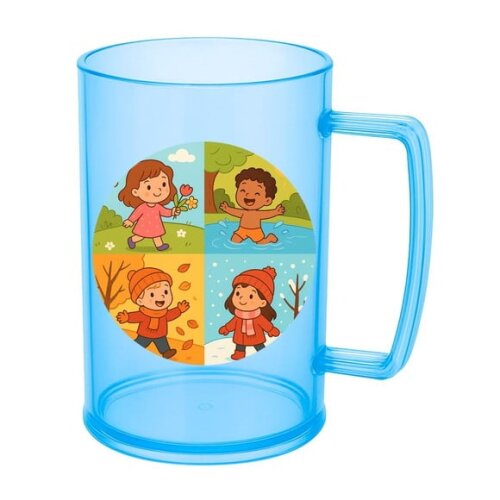 Caneca de Chopp Infantil Personalizada Estações do Ano