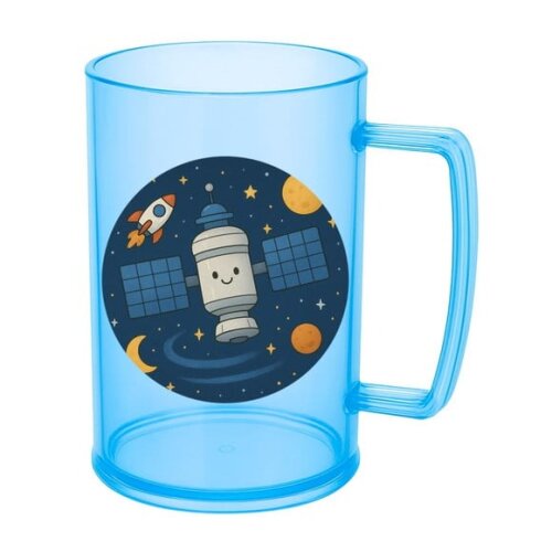 Caneca de Chopp Infantil Personalizada Estação Espacial