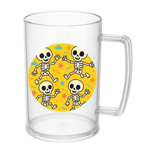 Caneca de Chopp Infantil Personalizada Esqueletinhos Kids