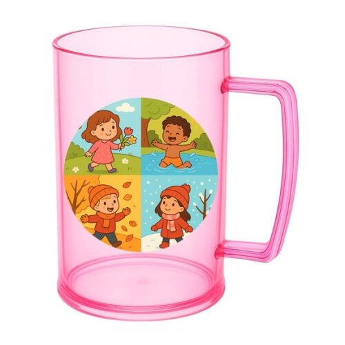 Caneca de Chopp Infantil Personalizada Estações do Ano