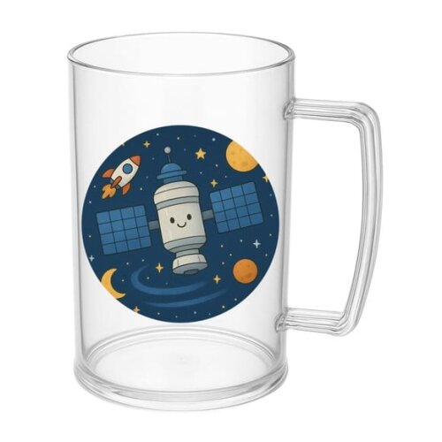 Caneca de Chopp Infantil Personalizada Estação Espacial