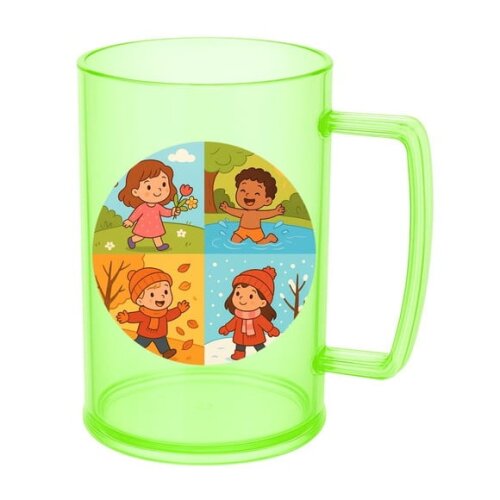 Caneca de Chopp Infantil Personalizada Estações do Ano