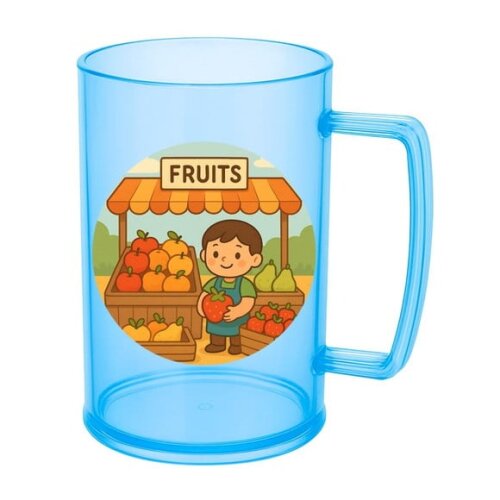 Caneca de Chopp Infantil Personalizada Feira de Frutas