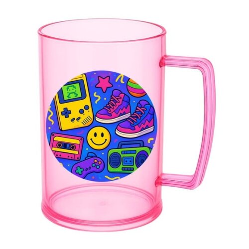 Caneca de Chopp Infantil Personalizada Festa Anos 90