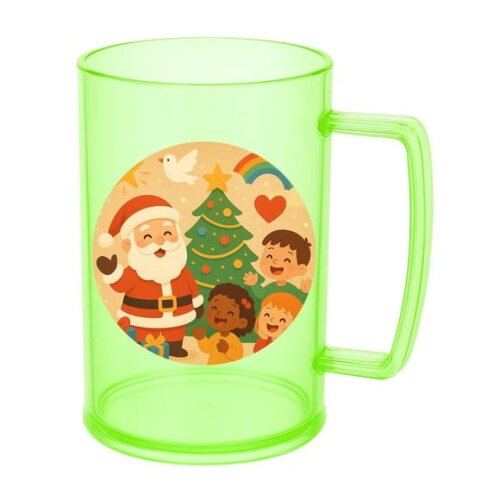 Caneca de Chopp Infantil Personalizada Feliz Natal