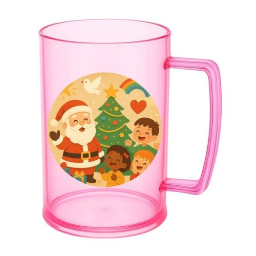 Caneca de Chopp Infantil Personalizada Feliz Natal