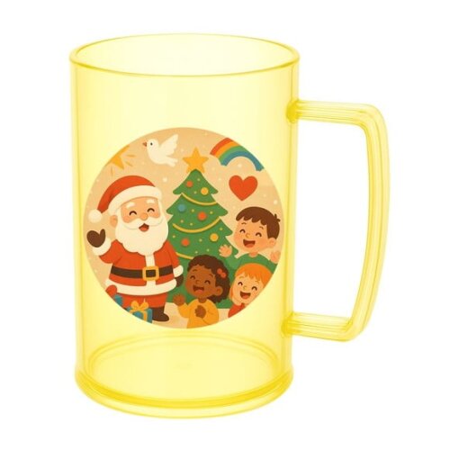 Caneca de Chopp Infantil Personalizada Feliz Natal