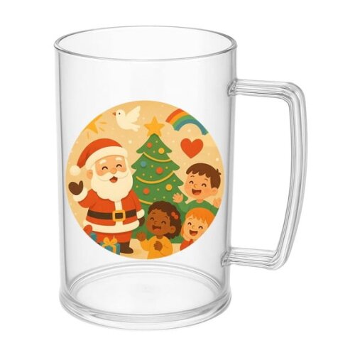 Caneca de Chopp Infantil Personalizada Feliz Natal
