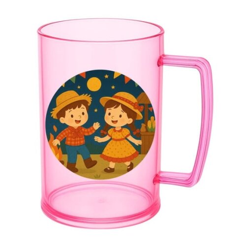Caneca de Chopp Infantil Personalizada Festa Junina