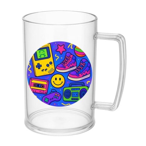 Caneca de Chopp Infantil Personalizada Festa Anos 90