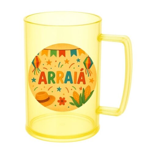 Caneca de Chopp Infantil Personalizada Festa Junina Arraiá