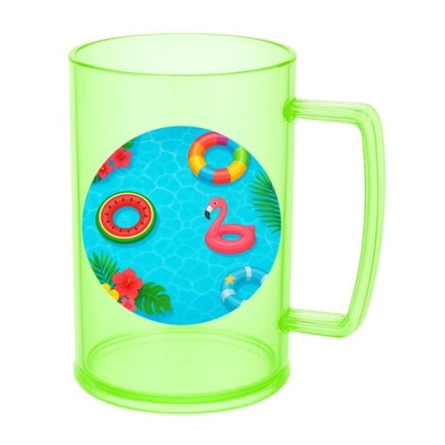 Caneca de Chopp Infantil Personalizada Festa na Piscina