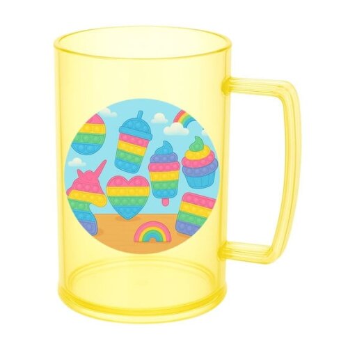 Caneca de Chopp Infantil Personalizada Fidget Toys