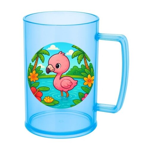 Caneca de Chopp Infantil Personalizada Flamingo Baby