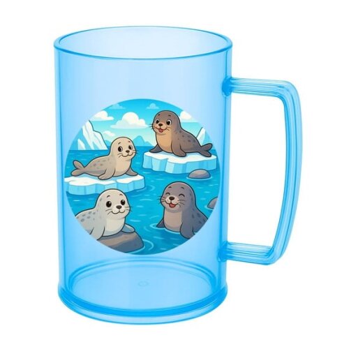 Caneca de Chopp Infantil Personalizada Focas