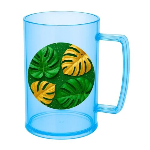 Caneca de Chopp Infantil Personalizada Folha Costela-de-adão