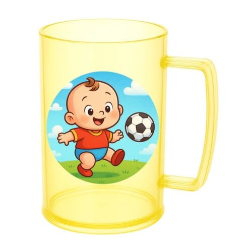 Caneca de Chopp Infantil Personalizada Futebol Baby