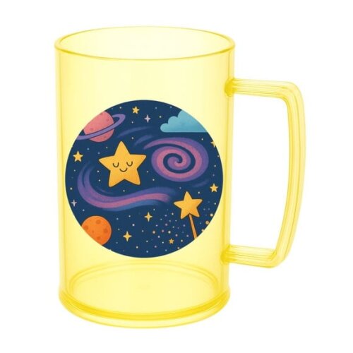 Caneca de Chopp Infantil Personalizada Galáxia Mágica