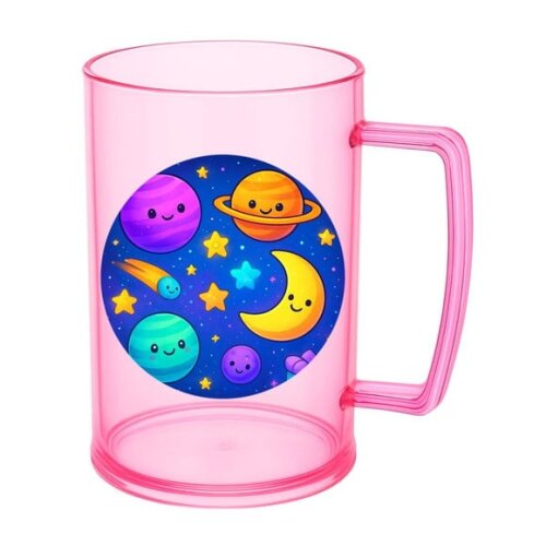 Caneca de Chopp Infantil Personalizada Galáxia Encantada