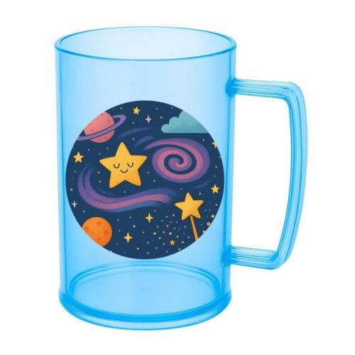 Caneca de Chopp Infantil Personalizada Galáxia Mágica