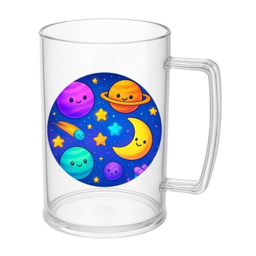 Caneca de Chopp Infantil Personalizada Galáxia Encantada