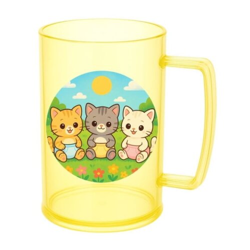 Caneca de Chopp Infantil Personalizada Gatinhos Baby