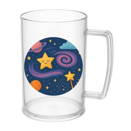 Caneca de Chopp Infantil Personalizada Galáxia Mágica