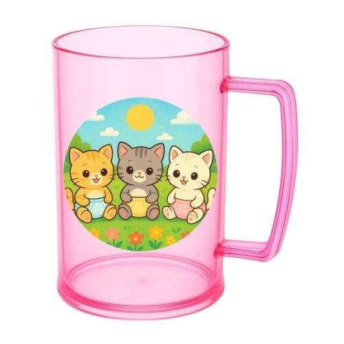 Caneca de Chopp Infantil Personalizada Gatinhos Baby