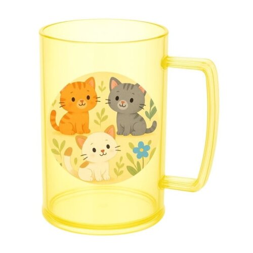 Caneca de Chopp Infantil Personalizada Gatinhos