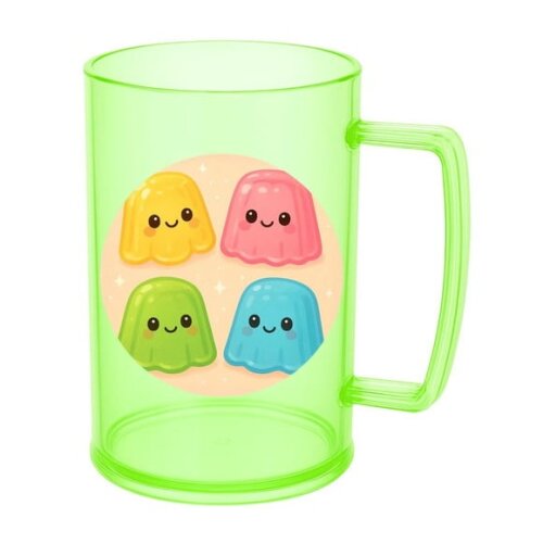 Caneca de Chopp Infantil Personalizada Gelatinas