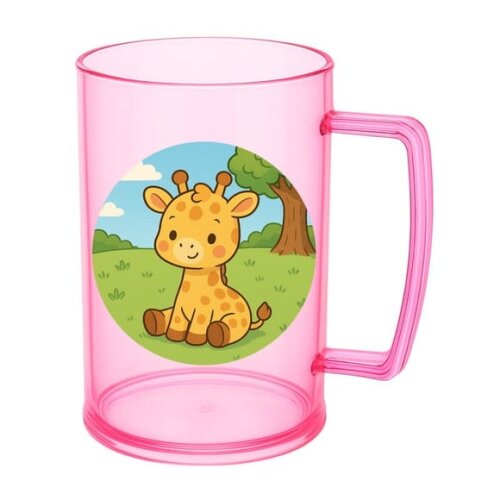 Caneca de Chopp Infantil Personalizada Girafinha Baby